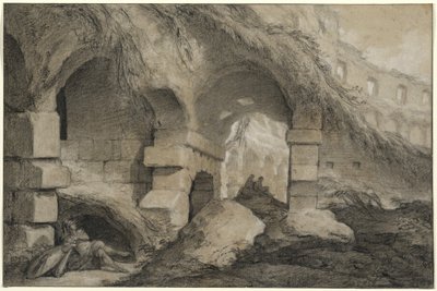 Das Innere des Kolosseums von Charles Michel Ange Challe