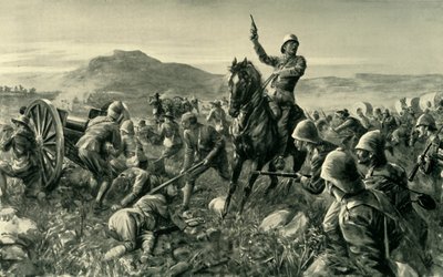 Lord Methuen sammelt seine zerschlagenen Truppen bei Tweebosch, 1902 von Charles Mills Sheldon