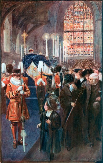 Aufbahrung von König Edward VII. von Charles Mills Sheldon
