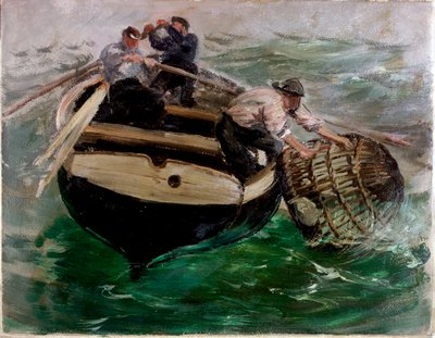 Einholen von Hummerkörben von Charles Napier Hemy