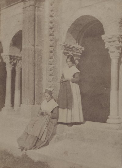 Arlésiennes im Kreuzgang von Saint-Trophime "Arles" von Charles Nègre