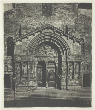 Arles: Die Westvorhalle von Saint-Trophime, 21. Oktober 1854, gedruckt 1982 von Charles Nègre