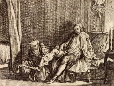 Die verliebte Kurtisane von Charles Nicolas Cochin