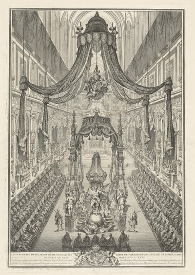 Begräbnis von Polixene von Hessen-Rheinfels von Charles Nicolas Cochin I