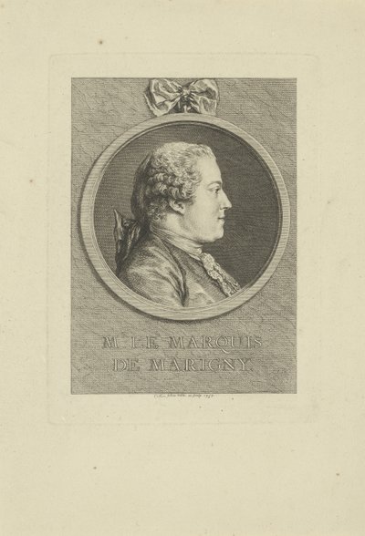 Abel-François Poisson de Vandières, Marquis de Marigny 1727-1781, 1757 von Charles Nicolas Cochin the younger
