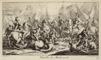 Schlacht von Muret, Frankreich, Albigenserkreuzzug von Charles Nicolas II Cochin