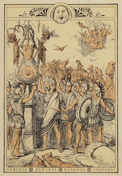 Geschichten von Lukian: Das Mondvolk überrascht von den Wolkenzentauren von Charles Oliver Murray