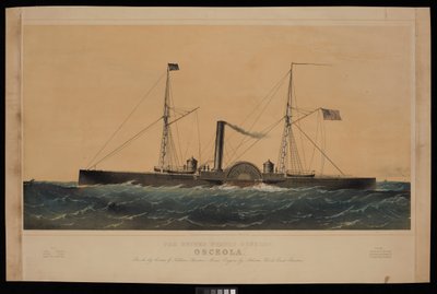 Das Kanonenboot der Vereinigten Staaten Osceola von Charles Parsons
