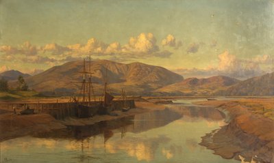 Alter Wigtown Quay und Cairnsmuir, ca. 1890 von Charles Parsons Knight