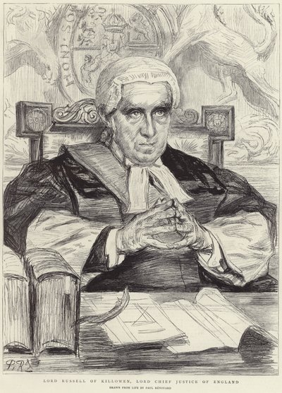 Lord Russell von Killowen (Lithografie) von Charles Paul (after) Renouard