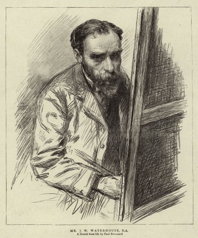 Mr J W Waterhouse, RA von Charles Paul (after) Renouard