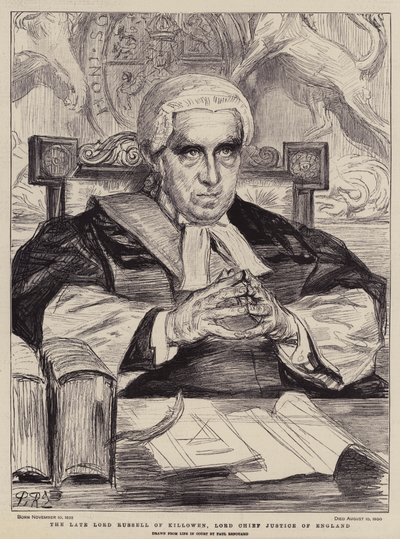Der verstorbene Lord Russell von Killowen, Lord Chief Justice von England von Charles Paul (after) Renouard