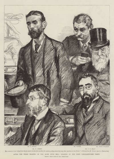 Nach der dritten Lesung des Home Rule Bill, Führer der irischen Parlamentspartei von Charles Paul Renouard