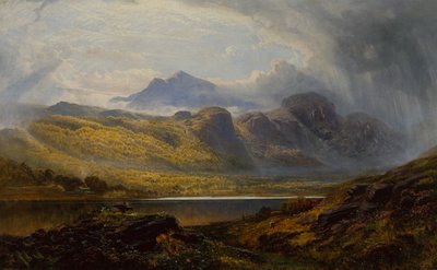 Llyn Crafnant, Moel Siabod in der Ferne, Nordwales von Charles Pettitt
