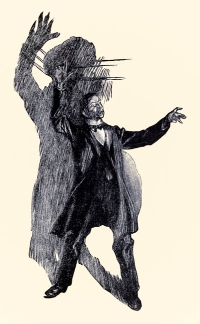 Da stand Henry Jekyll aus Der seltsame Fall des Dr. Jekyll und Mr. Hyde von Robert Louis Stevenson (1850-1894) illustriert von Charles Raymond Macauley (1871-1934) von Charles Raymond Macauley