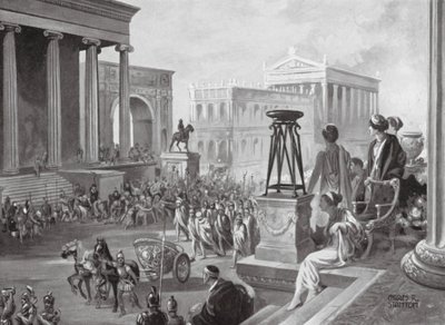 Die achäischen Führer werden nach Rom gebracht, 167 v. Chr. von Charles Rebel Stanton