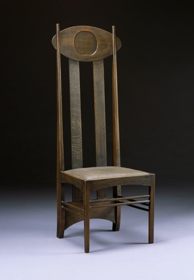 Seltene und wichtige Hochlehner, ca. 1898-99 von Charles Rennie Mackintosh