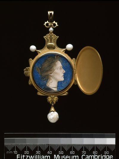 Anhänger: Miss Edith Emma Cooper (1862-1913) 1901 von Charles Ricketts