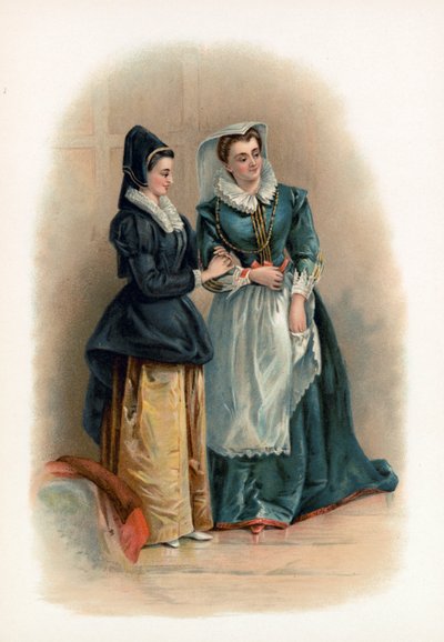Frau Page und Frau Ford aus Die lustigen Weiber von Windsor von Charles Robert Leslie