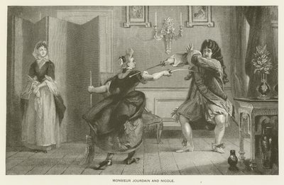 Monsieur Jourdain und Nicole von Charles Robert Leslie