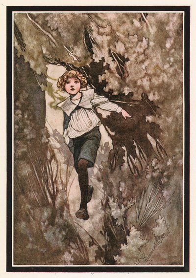 Ein Junge brach mit voller Geschwindigkeit hindurch von Charles Robinson
