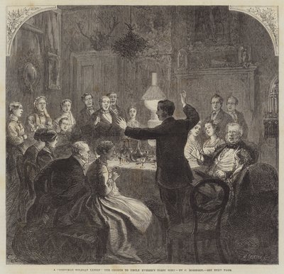 Eine Weihnachtsferienstunde, der Chor zu Onkel Evereds komischem Lied von Sir John Charles Robinson