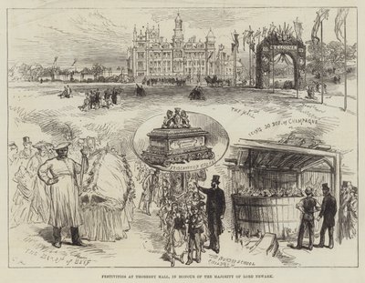 Festlichkeiten in Thoresby Hall zu Ehren der Volljährigkeit von Lord Newark von Sir John Charles Robinson