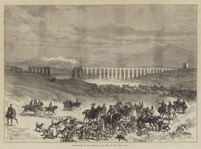 Fuchsjagd in der Campagna, letztes Treffen der römischen Jagd von Sir John Charles Robinson