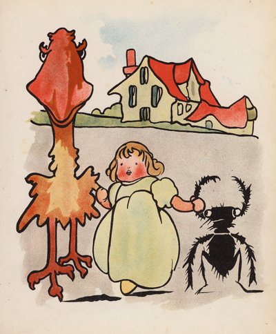 Unsinn: Baby, Vogel und Käfer beim Spaziergang von Charles Robinson