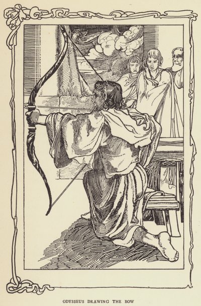 Odysseus spannt den Bogen von Sir John Charles Robinson