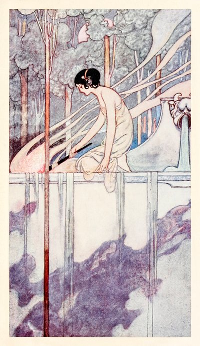 "Sie brannte vor Liebe, wie Stroh im Feuer flammt, sie brannte aus Liebe, wie Stroh schnell verbrennt" aus "Fair and False" in The Songs and Sonnets of William Shakespeare von Charles Robinson