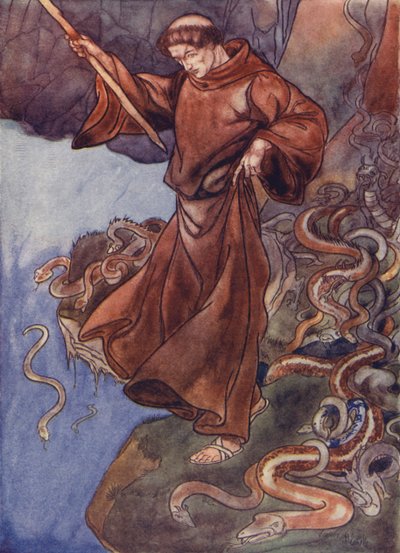 St. Patrick befreit Irland von Schlangen von Charles Robinson
