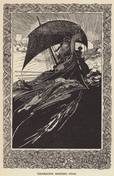 Telemachus sichtet Pylos von Sir John Charles Robinson