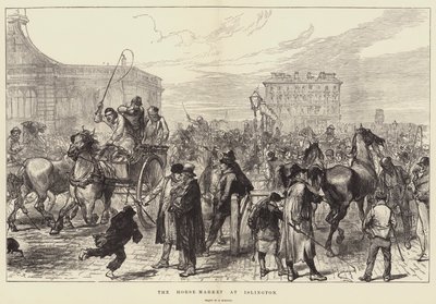 Der Pferdemarkt in Islington von Sir John Charles Robinson