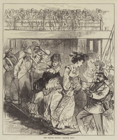 Der Statue Holiday, Margate Jetty von Sir John Charles Robinson