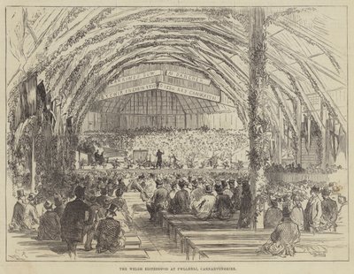 Das walisische Eisteddfod in Pwllheli, Carnarvonshire von Sir John Charles Robinson