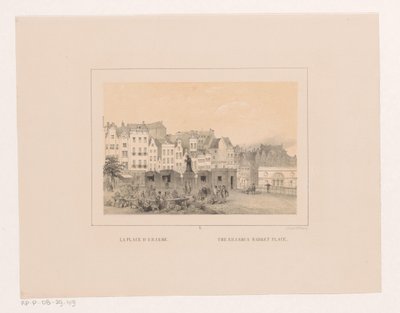 Ansicht des Großen Marktes in Rotterdam von Charles Rochussen