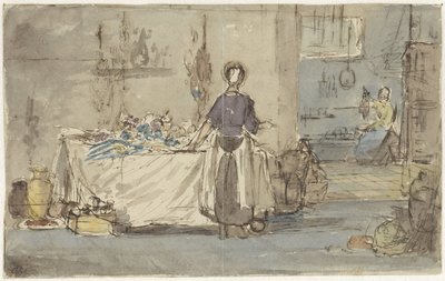 Kücheninterieur von Charles Rochussen