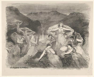 Szene aus dem Ballett Zélie oder der Zauberschleier von Charles Rochussen