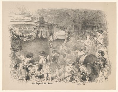 Szene aus dem Theaterstück Prinzessin ohne Herz von Charles Rochussen