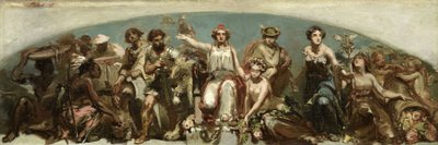 Die Kolonien huldigen der niederländischen Jungfrau von Charles Rochussen