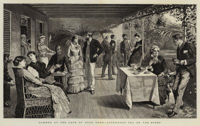 Sommer am Kap der Guten Hoffnung, Nachmittagstee auf der Veranda von Charles Stanley Reinhart