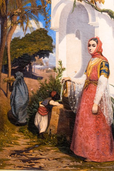 Orientalische Frau am Brunnen von Charles Theodore (1814-88) Frere