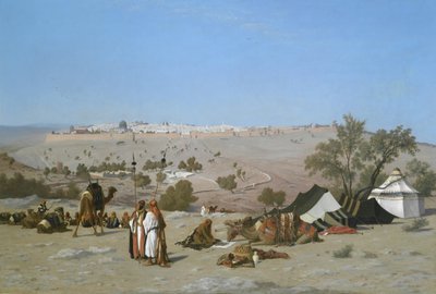Jerusalem vom Ölberg von Charles Theodore Frere