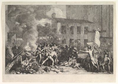 Der Sturm auf die Bastille am 14. Juli 1789, ca. 1793 von Charles Thevenin
