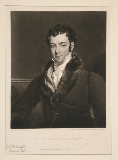 Washington Irving, Esq. von Charles Turner