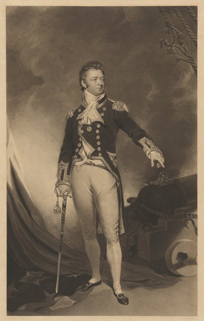 Sir Philip Bowes Vere Broke von Charles Turner after Samuel Lane