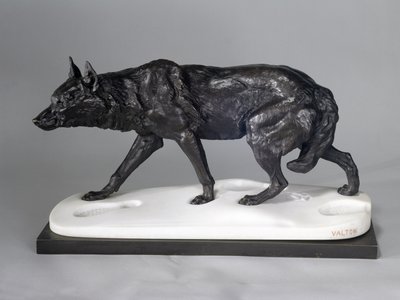 Wolfsspuren im Schnee von Charles Valton