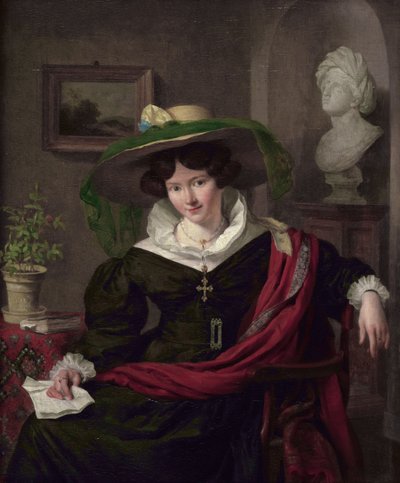 Porträt von Carolina Frederica Kerst, Ehefrau von Louis Royer von Charles van Beveren