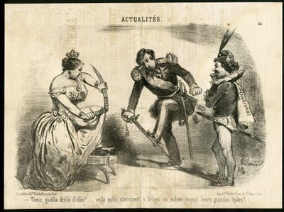 Illustration von Charles Vernier in Le Charivari von Charles Vernier